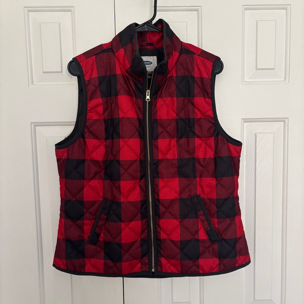 Women’s Buffalo Check Vest